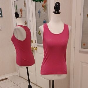 Free Add-on Pink Ribbed "Delicious" Tank Top - Size Small